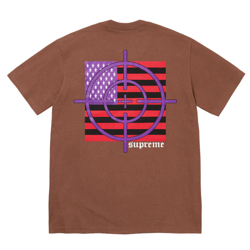 Supreme Target Tee Brown