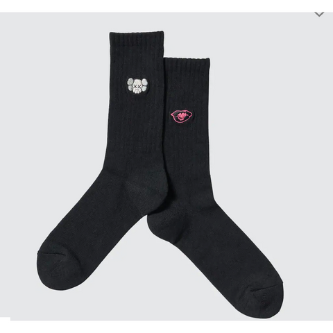 KAWS x Uniqlo Warhol Black UT Socks