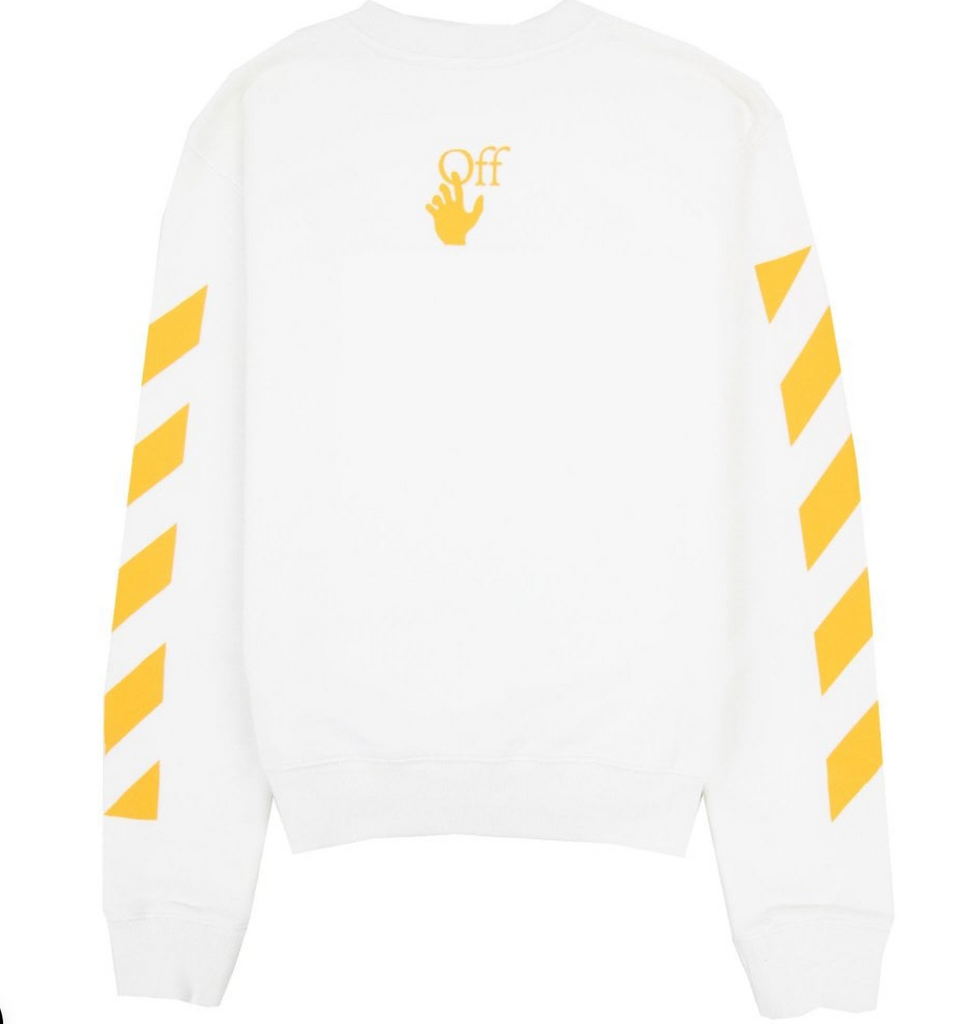 OFF-WHITE Off White Carav Painting Slim Crewneck Sweatshirt White Multi