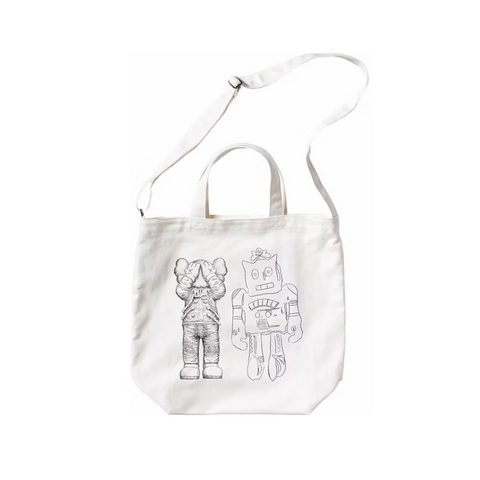 KAWS x Uniqlo Warhol 2Way Tote Bag White