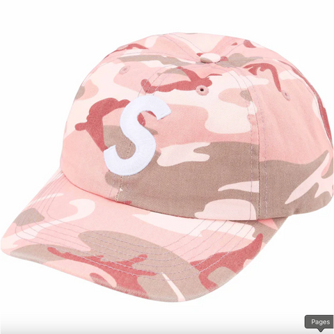 Supreme Pigment Print S Logo 6-Panel Pink Camo