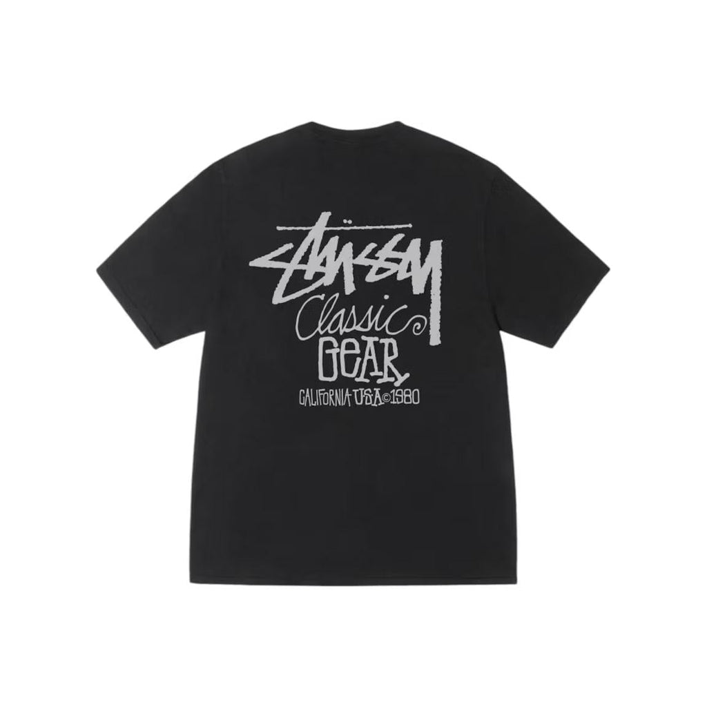 Stussy Classic Gear Pigment Dyed Tee Black