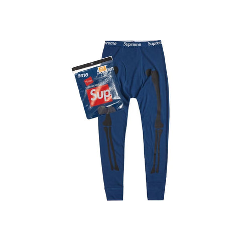 Supreme Hanes Bones Thermal Pant (1 Pack) Blue