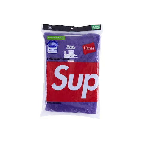 Supreme Hanes Tagless Tees (2 Pack) Purple