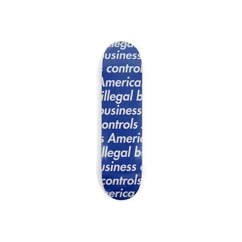 Supreme Illegal Business Skateboard Deck Blue