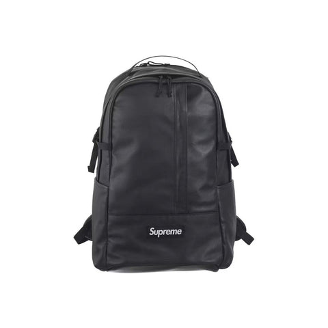 Supreme Leather Backpack Black