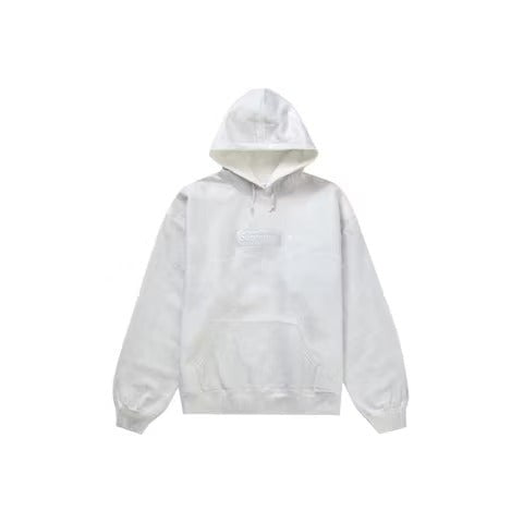 Supreme MM6 Maison Margiela Foil Box Logo Hooded Sweatshirt White