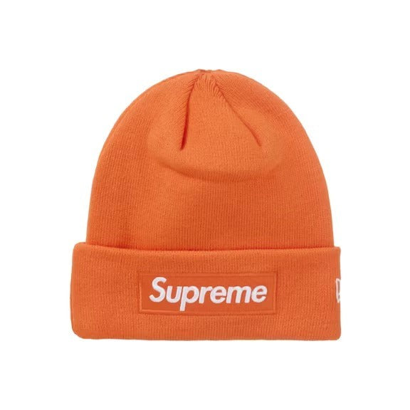 Supreme New Era Box Logo Beanie (FW24) Dark Orange
