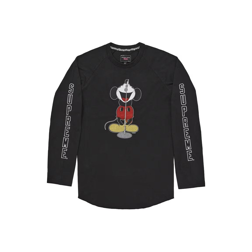 Supreme Number (N)ine Mickey Raglan L/S Top Black