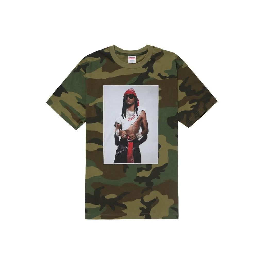 Supreme Playboi Carti Tee Woodland Camo