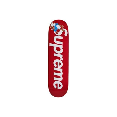 Supreme Smurfs Skateboard Red