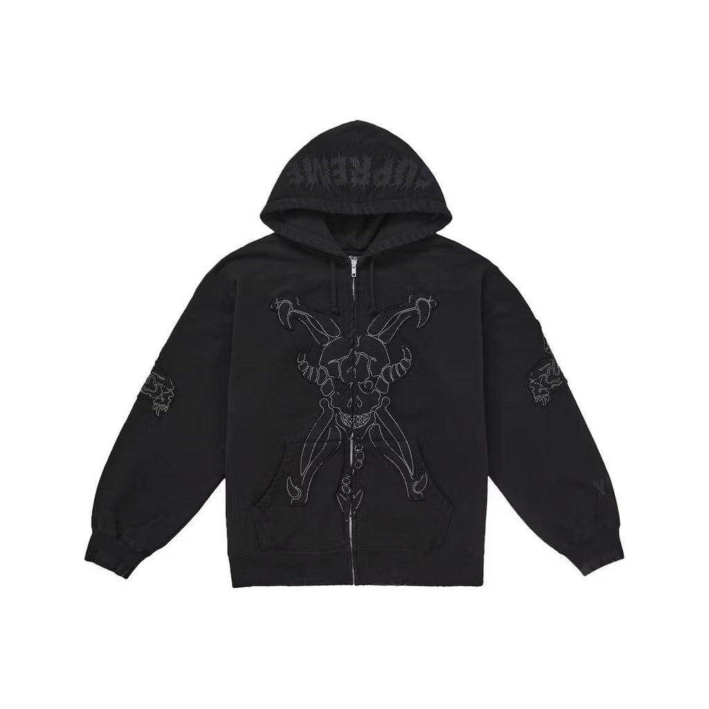 Supreme Y's by Yohji Yamamoto Zip Up Hooded Sweatshirt Black