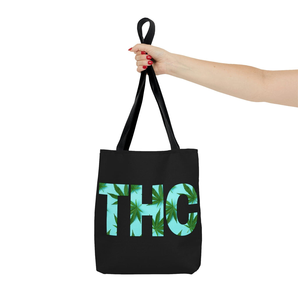 THC Cannabis Black Tote Bag