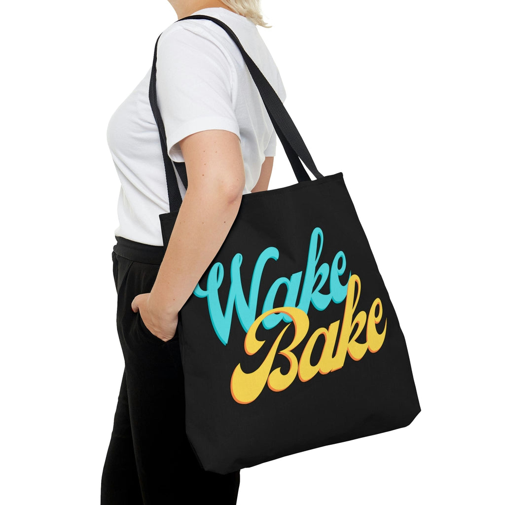 Wake & Bake Black Tote Bag