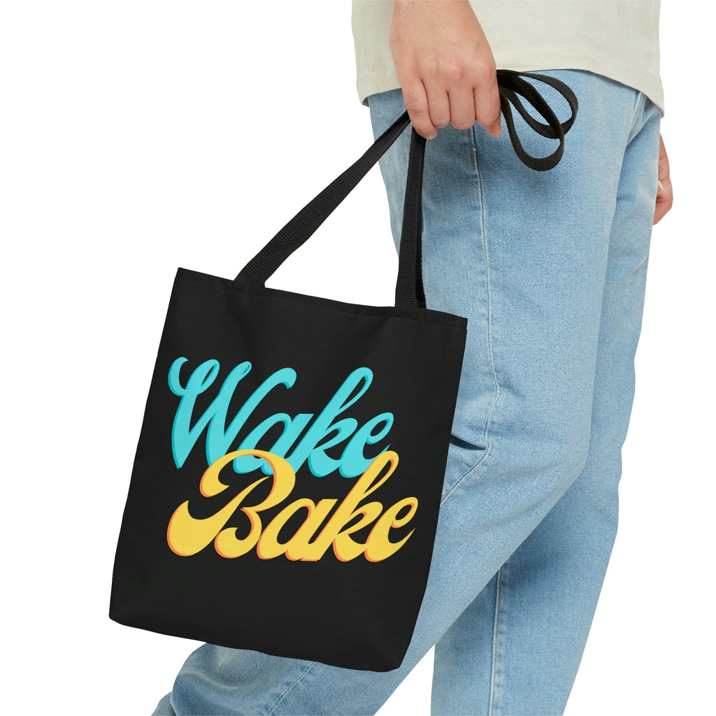 Wake & Bake Black Tote Bag