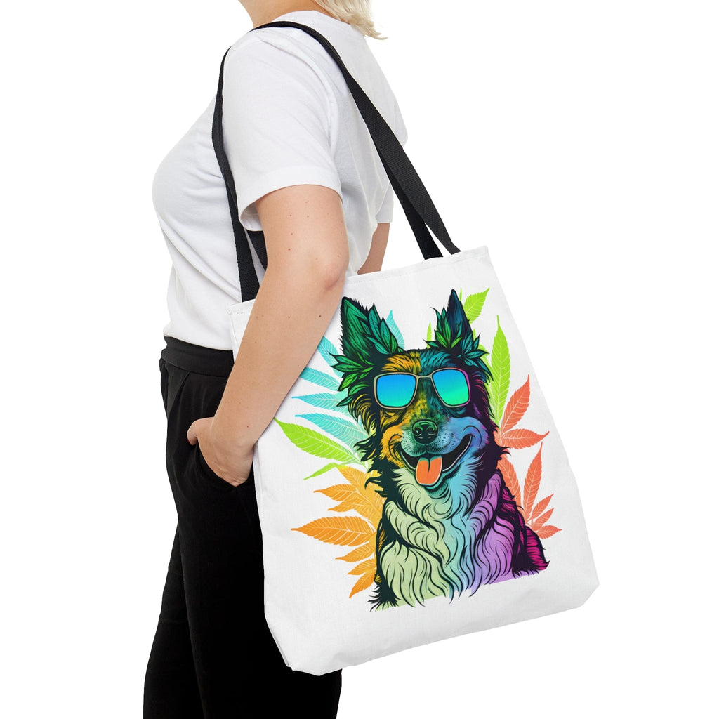 Cool Border Collie Weed Tote Bag
