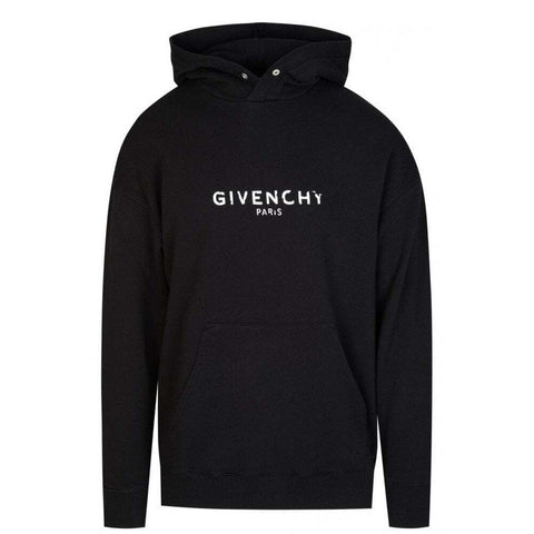 GIVENCHY Distressed Logo Hoodie