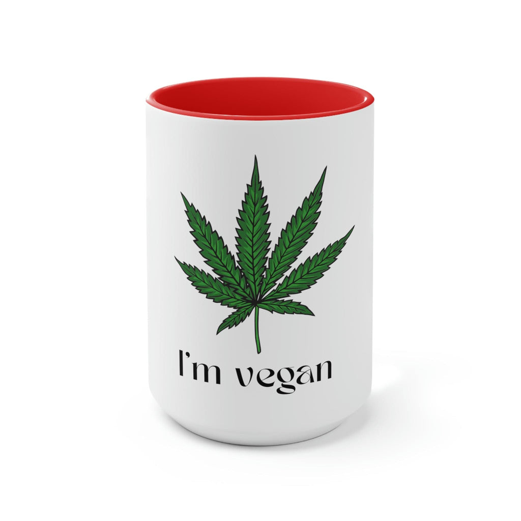 I'm Vegan Pot Leaf Coffee Mug