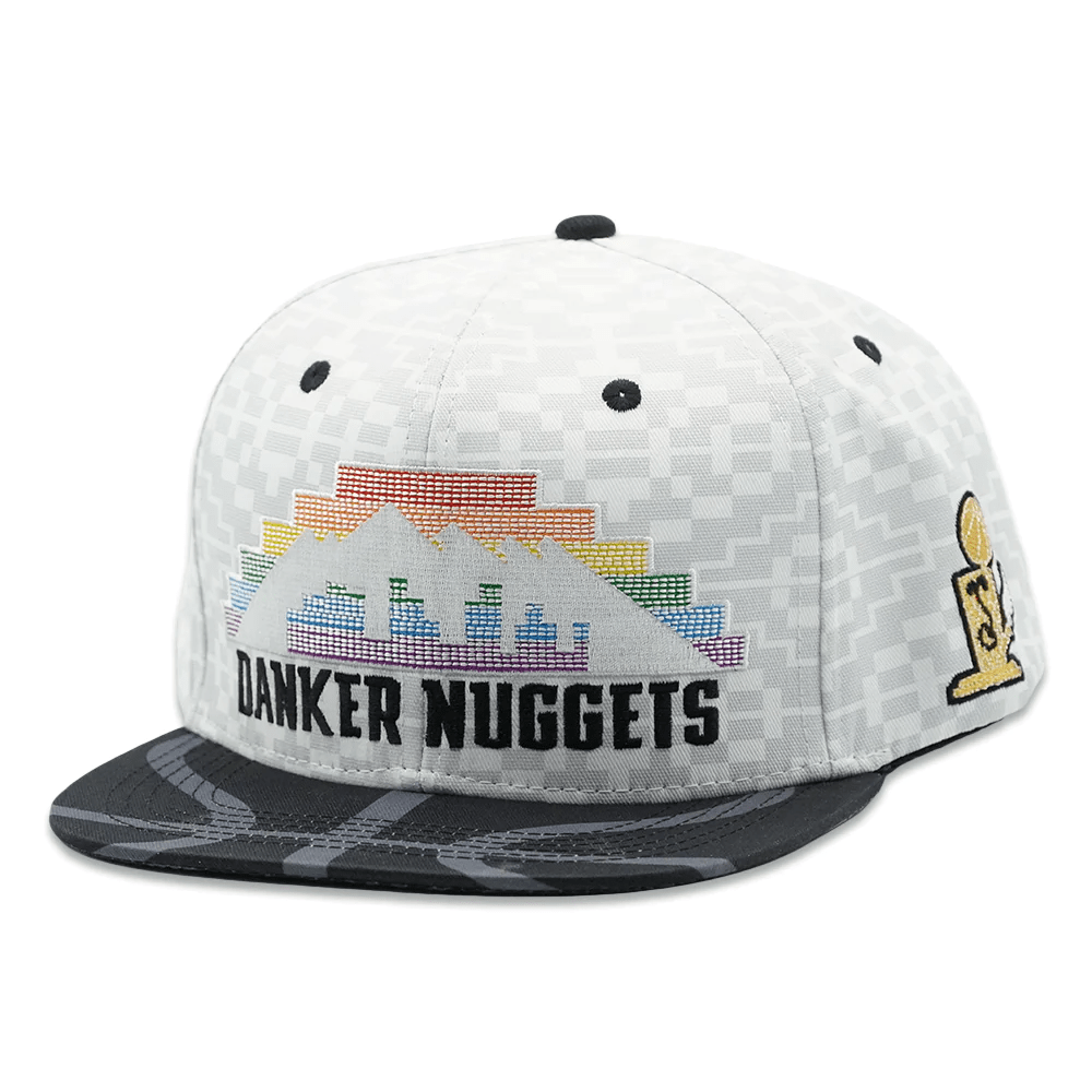 Danker Nuggets Pyramid White Fitted Hat