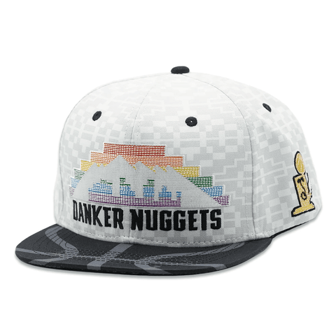 Danker Nuggets Pyramid White Fitted Hat