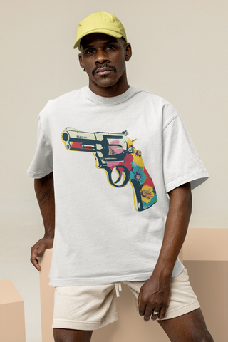 BEAUTLAIG Floral Pistol Tee