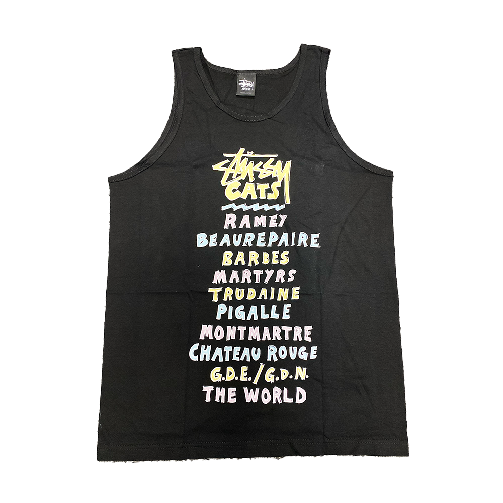 Stüssy Cats Black Tank