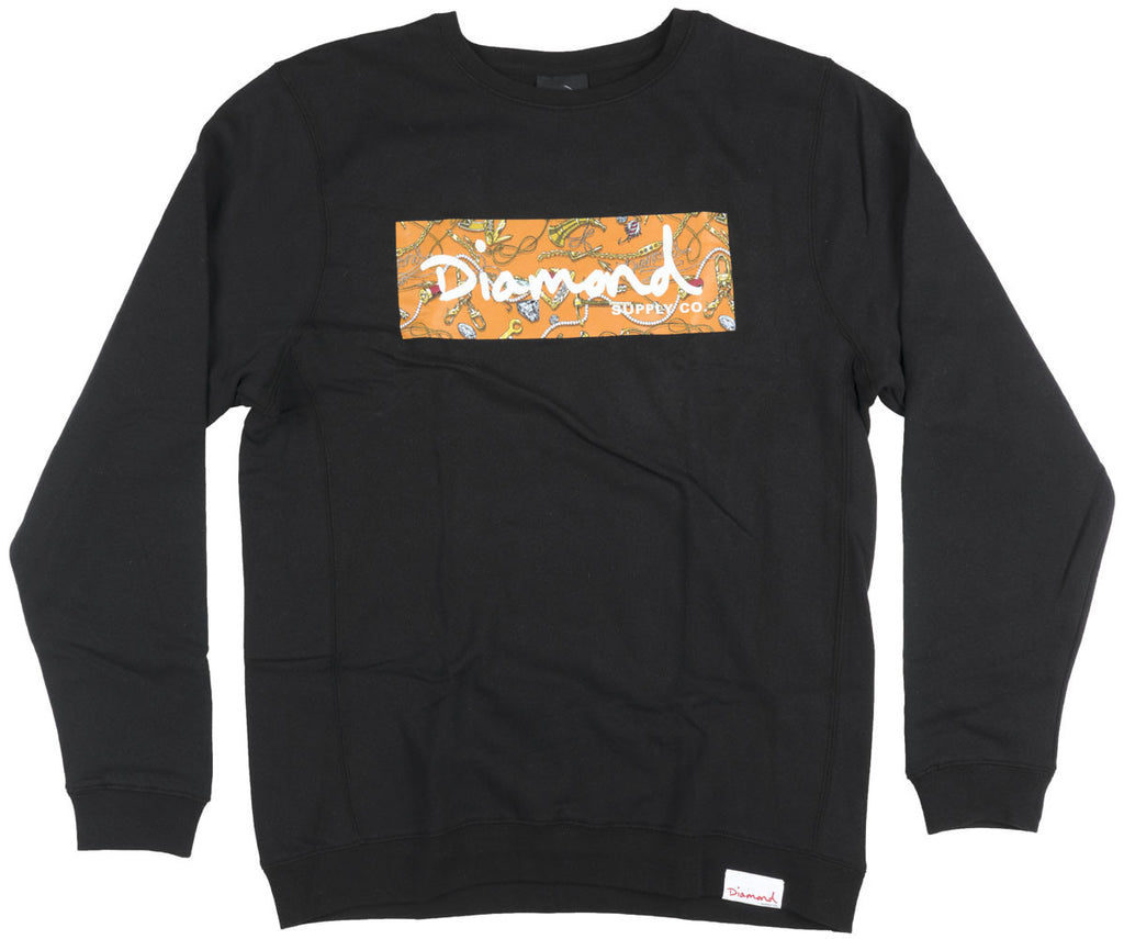 Diamond Supply Black & Orange Sweatshirt