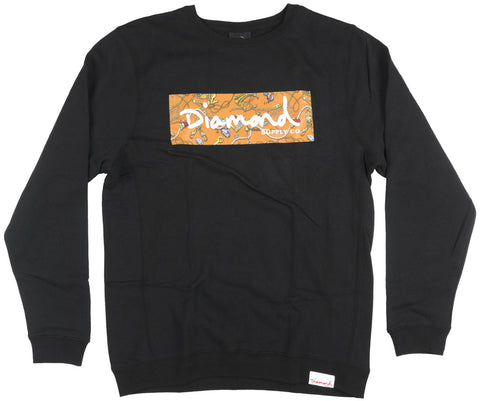 Diamond Supply Black & Orange Sweatshirt