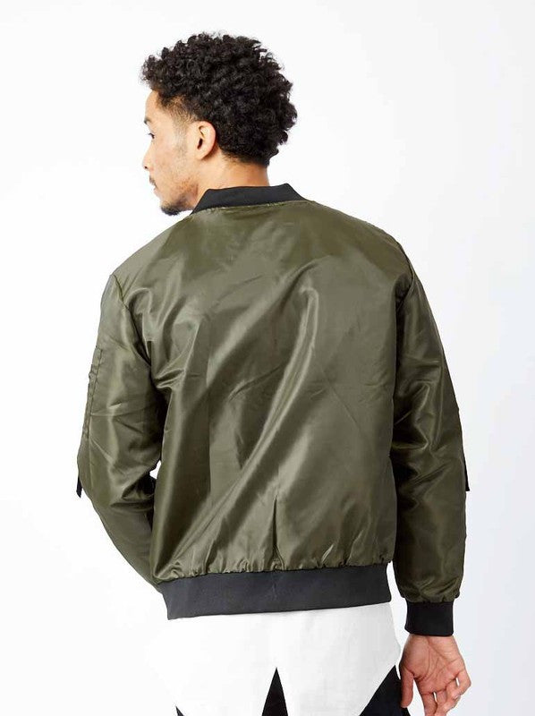 Trill Sargent Bomber Jacket Olive