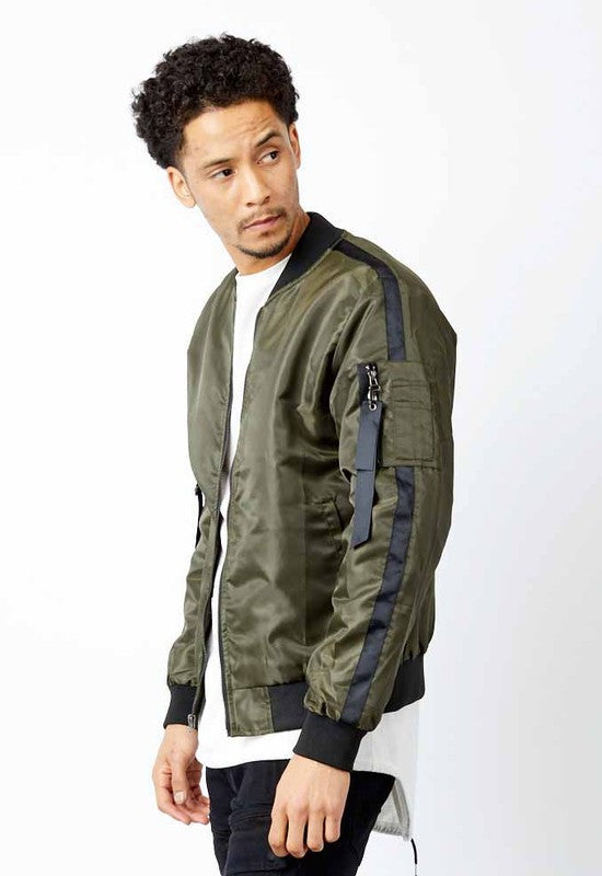 Trill Sargent Bomber Jacket Olive