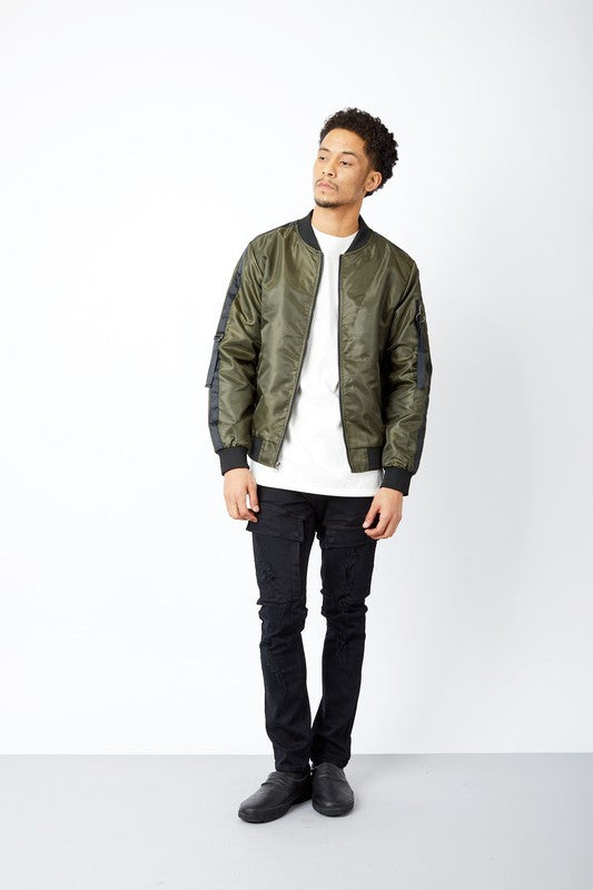 Trill Sargent Bomber Jacket Olive