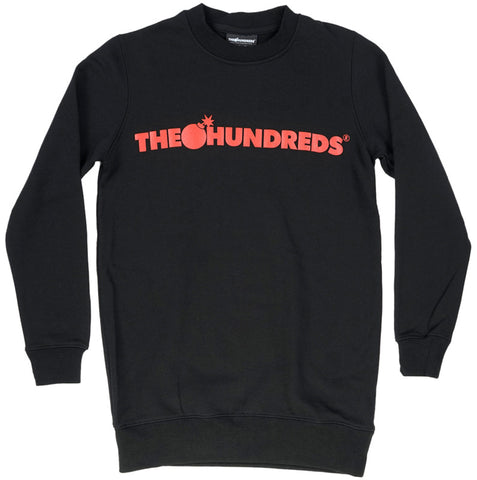 The Hundreds Stripe Logo Crewneck Black