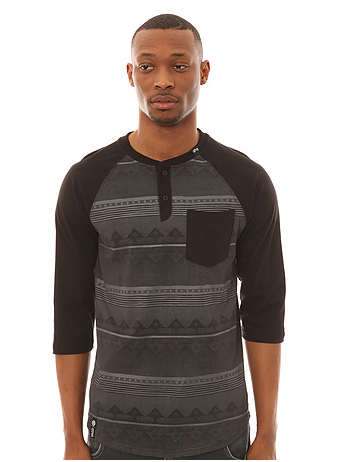 LRG Disorderlies Henley Raglan