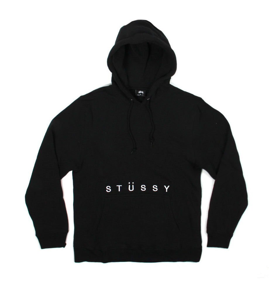 STUSSY CLASSIC APPLIQUE HOOD (BLACK)