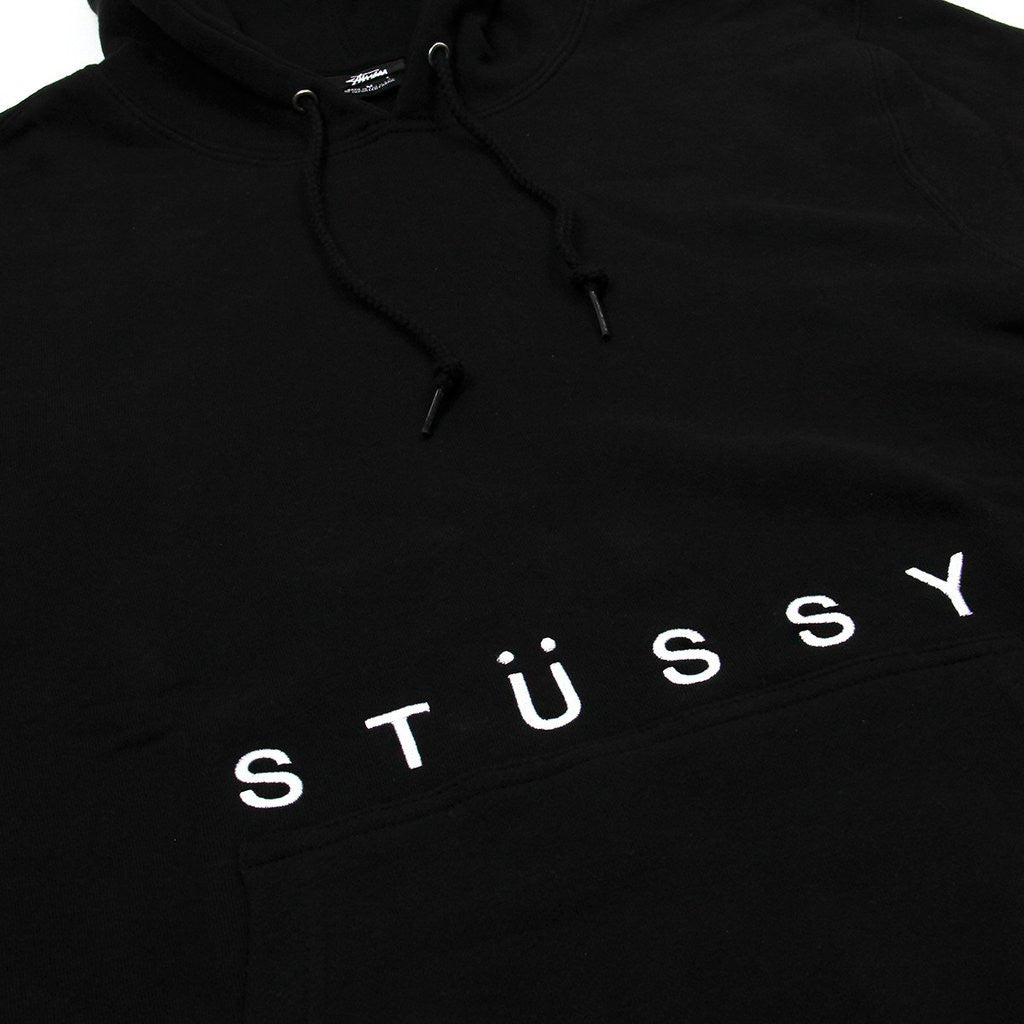 STUSSY CLASSIC APPLIQUE HOOD (BLACK)